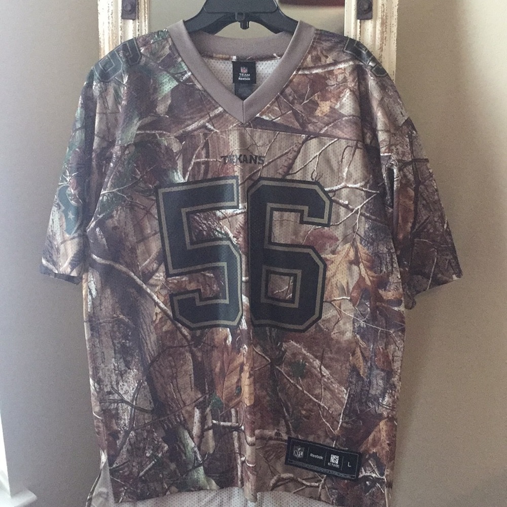 Men's Texans Camo Cushing Jersey #56